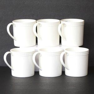 Lenox Kate Spade New York Wickford White Mugs